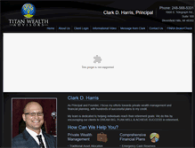 Tablet Screenshot of clarkharrisadvisor.com
